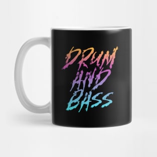 DRUM AND BASS  - Bass Gradient (Orange/pink/blue) Mug